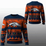 2025 Christmas Broncos Festive Reindeer Tree Ugly Sweater