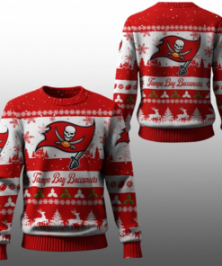 2025 Christmas Buccaneers Festive Reindeer Tree Ugly Sweater