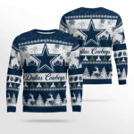 2025 Christmas Cowboys Festive Reindeer Tree Ugly Sweater