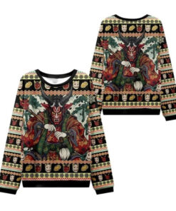 2025 Christmas Japanese Monster Ugly Sweater