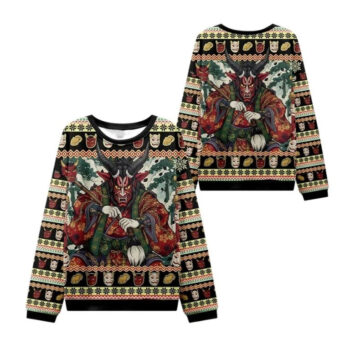 2025 Christmas Japanese Monster Ugly Sweater