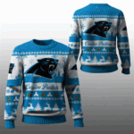 2025 Christmas Panthers Festive Reindeer Tree Ugly Sweater 1 2025 Christmas Panthers Festive Reindeer Tree Ugly Sweater