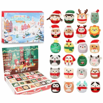 2025 Christmas Plush Advent Calendar Cute Mini Plush Toy