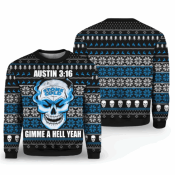 2025 Christmas Stone Cold Steve Austin 3 16 Ugly Sweater