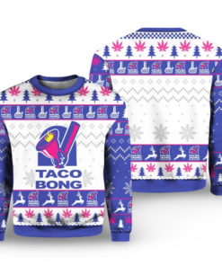 2025 Christmas Taco Bong Ugly Christmas Sweater