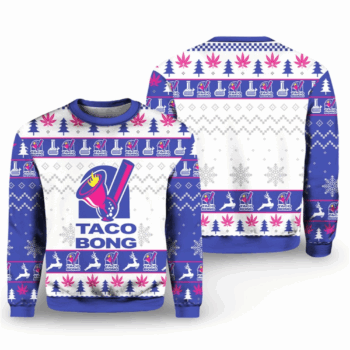 2025 Christmas Taco Bong Ugly Christmas Sweater