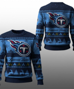 2025 Christmas Titans Festive Reindeer Tree Ugly Sweater