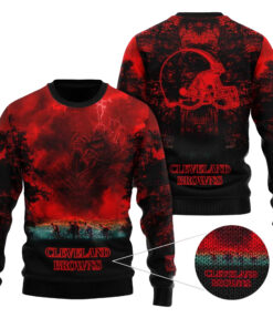 2025 Cleveland Browns Stranger Things Ugly Sweater