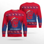 2025 Cleveland Guardians Snowflakes Christmas Ugly Sweater