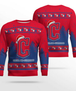 2025 Cleveland Guardians Snowflakes Christmas Ugly Sweater
