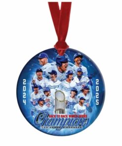 2025 Dodgers Back to Back World Series Champions Ornament