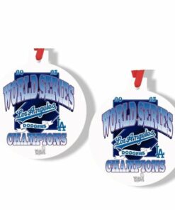 2025 Dodgers World Series Champions Baseball Ornament