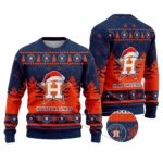 2025 Houston Astros Snowflakes Christmas Ugly Sweater