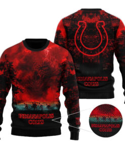 2025 Indianapolis Colts Stranger Things Ugly Sweater