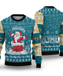 2025 Jaguars Santa Ugly Christmas Sweater