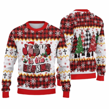 2025 Jesus Is The Reason Christmas Ugly Sweater