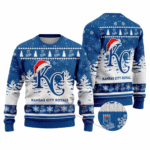 2025 Kansas City Royals Snowflakes Christmas Ugly Sweater