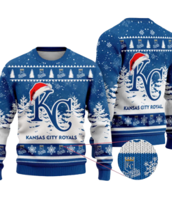 2025 Kansas City Royals Snowflakes Christmas Ugly Sweater