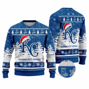 2025 Kansas City Royals Snowflakes Christmas Ugly Sweater
