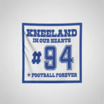 2025 Kneeland In Our Hearts 94 Football Forever Flag