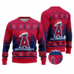 2025 Los Angeles Angels Snowflakes Christmas Ugly Sweater