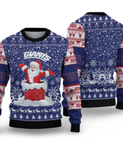 2025 NY Giants Festive Holiday Ugly Sweater