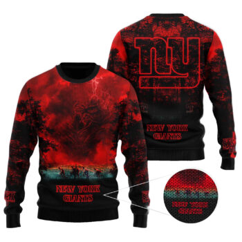 2025 New York Giants Stranger Things Ugly Sweater