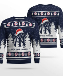 2025 New York Yankees Snowflakes Christmas Ugly Sweater