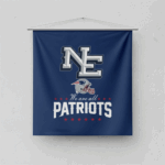2025 Patriots Rivalries Nor Easter NE Blue Flag