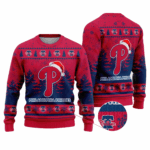 2025 Philadelphia Phillies Snowflakes Christmas Ugly Sweater