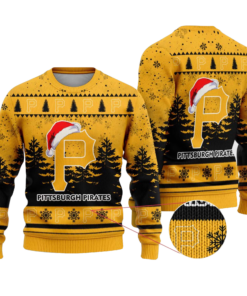2025 Pittsburgh Pirates Snowflakes Christmas Ugly Sweater