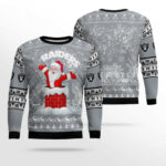 2025 Raiders Santa Ugly Christmas Sweater