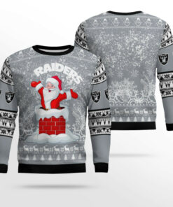 2025 Raiders Santa Ugly Christmas Sweater