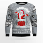 2025 Raiders Santa Ugly Christmas Sweater