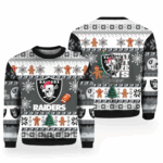 2025 Raiders They Not Like Us Ugly Christmas Sweater 1 2025 Raiders They Not Like Us Ugly Christmas Sweater