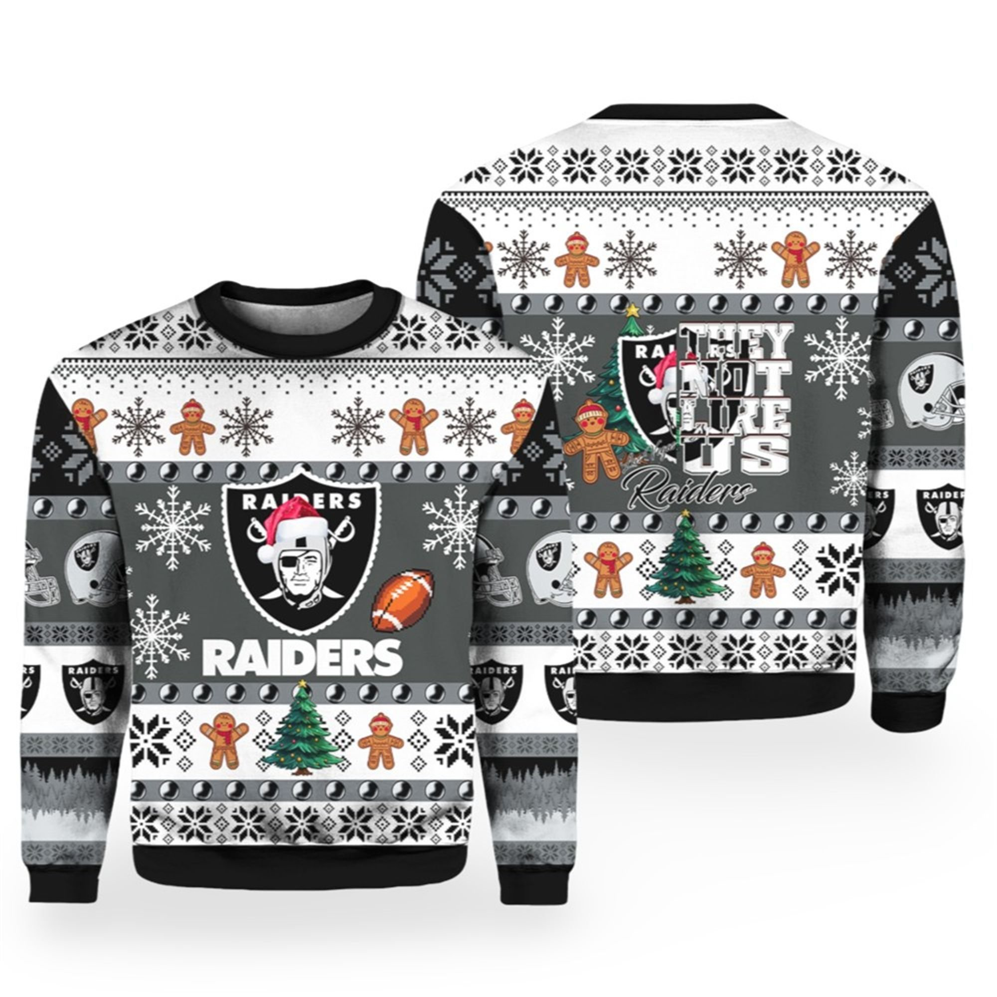 2025 Raiders They Not Like Us Ugly Christmas Sweater 2025 Raiders They Not Like Us Ugly Christmas Sweater