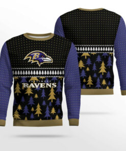 2025 Ravens Ugly Christmas Sweater