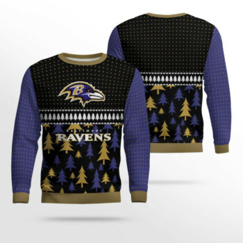 2025 Ravens Ugly Christmas Sweater