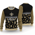 2025 Saints Festive Holiday Ugly Christmas Sweater