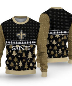 2025 Saints Festive Holiday Ugly Christmas Sweater