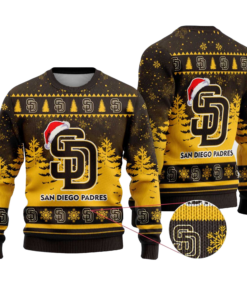 2025 San Diego Padres Snowflakes Christmas Ugly Sweater