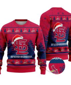 2025 St Louis Cardinals Snowflakes Christmas Ugly Sweater