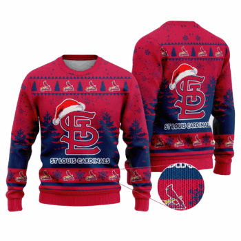 2025 St Louis Cardinals Snowflakes Christmas Ugly Sweater