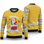 2025 Steelers Funny Santa Ugly Christmas Sweater