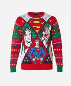 2025 Superman Christmas Ugly Sweater