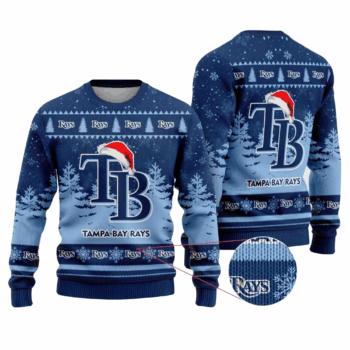 2025 Tampa Bay Rays Snowflakes Christmas Ugly Sweater