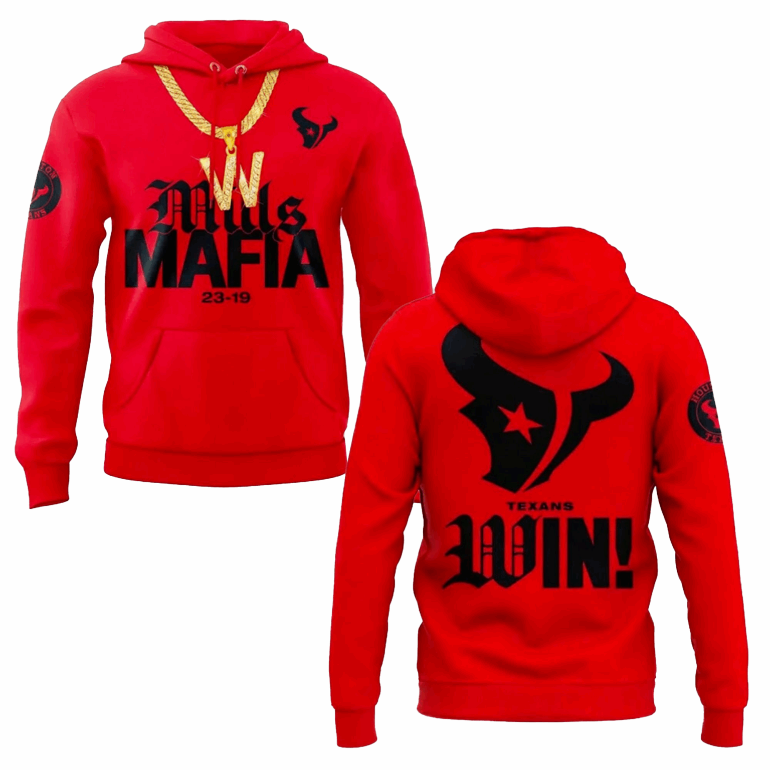 2025 Texans Win Mills Mafia Hoodie