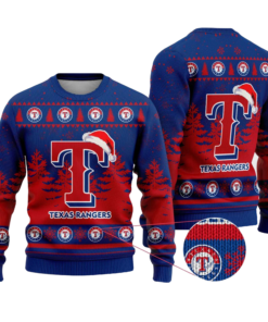 2025 Texas Rangers Snowflakes Christmas Ugly Sweater