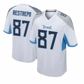 2025 Titans Fan Xavier Restrepo 87 Football Jersey