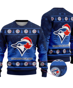 2025 Toronto Blue Jays Snowflakes Christmas Ugly Sweater